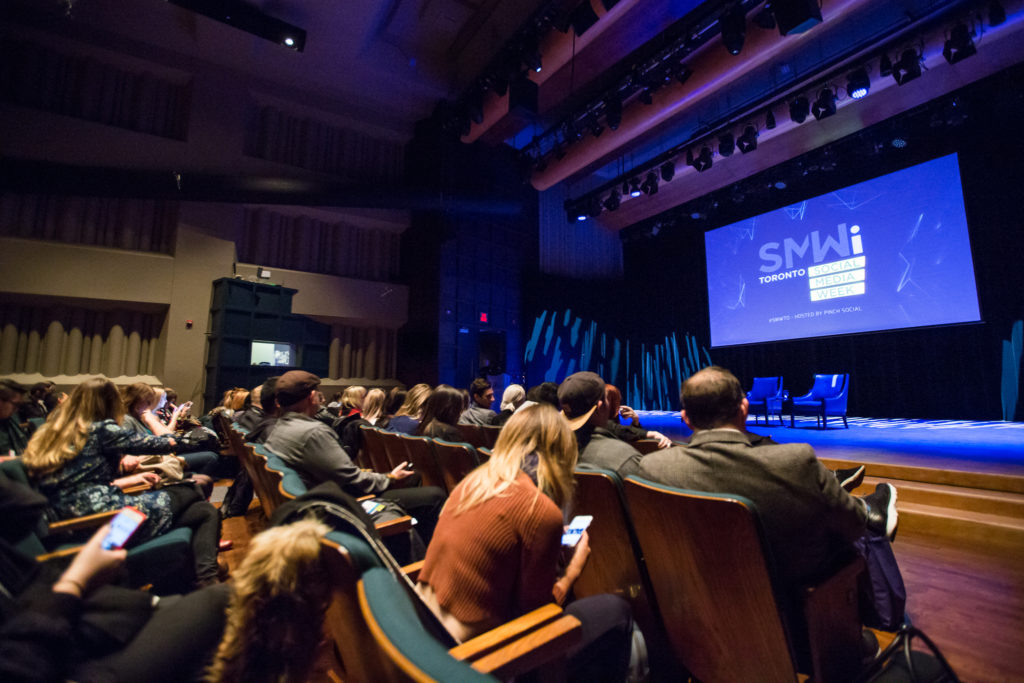 SMWi Toronto audience in front of the main stage at Glenn Gould Studio